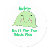 Go Green Round Sticker
