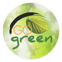 Go Green Stickers