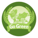 Go Green Sticker