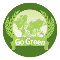 Go Green Sticker