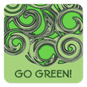 GO GREEN! sticker