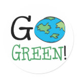 Go Green Sticker