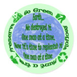 Go Green Round Stickers