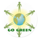 Go Green Sticker