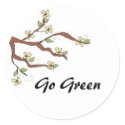 Go Green - Stickers