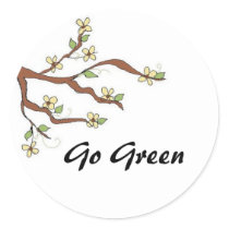 Go Green - Stickers