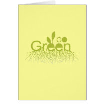 Go Green T-shirt / Earth Day T-shirt Card