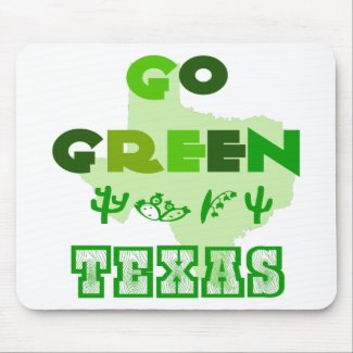Go Green Texas Mousepad mousepad