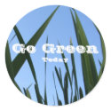 Go Green Today Stickers