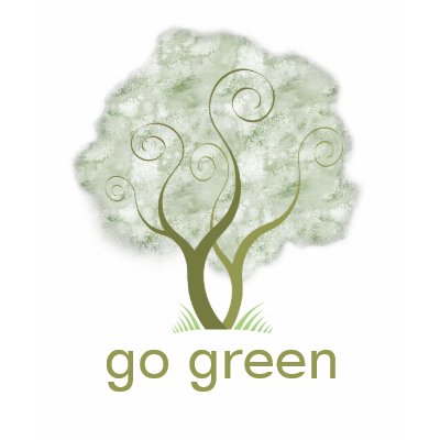 Go Green Tree Graphic T-shirt by artladymanor