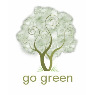 Go Green Tree Graphic T-shirts