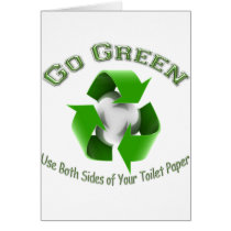Go Green-Use both sides..... Greeting Cards