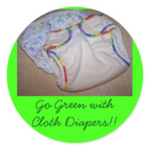 Go Green withCloth stickers by KatAnnette Go Green withCloth stickers