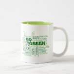 Go Green Word Cloud Mug
