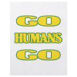 Go Humans Go (green/gold) Personalized Flyer