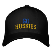 GO, HUSKIES embroidered hats by kotzradio GO, HUSKIES embroidered hats