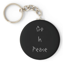 Go In Peace Keychain