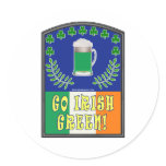 Go Irish Green Stickers