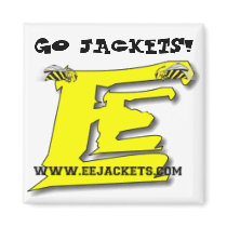 'GO JACKETS!" Magnet with eejackets.com website lo by eejackets 'GO JACKETS!" Magnet with eejackets.com website lo