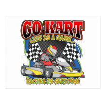Go Kart Life Post Card