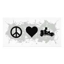 Go kart personalized photo card