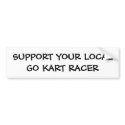 Go Kart Racer bumper stickers