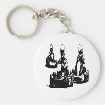 Go Kart Racing Keychains