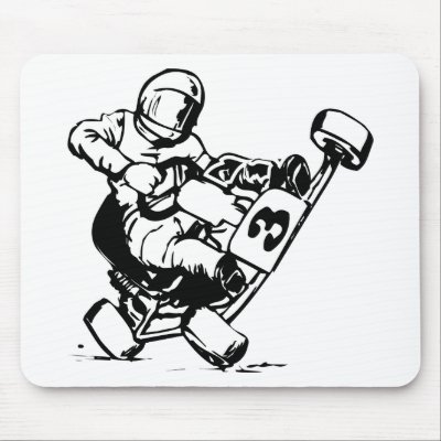 Go Kart Racing Mouse Pad by WhiteTiger_LLC