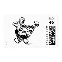 Go Kart Racing Postage Stamp