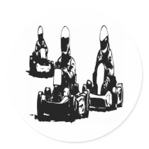 Go Kart Racing stickers by WhiteTiger_LLC Go Kart Racing stickers
