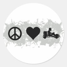 Go kart round stickers