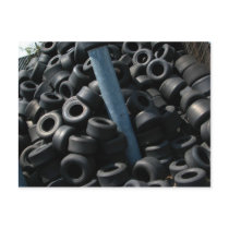 Go Kart Tires Postcard