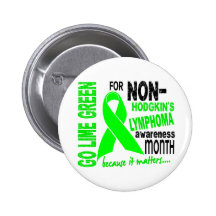 Go Lime Green Lymphoma Awareness Month Pin