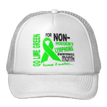 Go Lime Green Lymphoma Awareness Month Trucker Hat