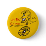 Go man bicyle bike lovers he man button