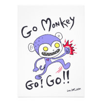 Go Monkey Go! invitations