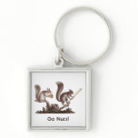 Go Nuts! Funny Rally Squirrel Key Chain keychains
