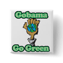 Go Obama Go Green buttons by doonidesigns Go Obama Go Green buttons