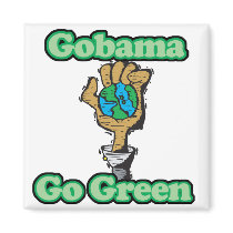 Go Obama Go Green magnets