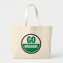 Go Organic Jumbo White Tote Bag