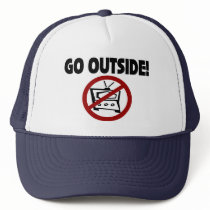 GO OUTSIDE Hat by TheBigTees GO OUTSIDE Hat