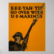 Go Over With U.S. Marines Posters