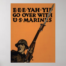 Go Over With US Marines Posters
