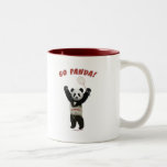 Go Panda Badminton Coffee Mugs