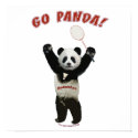 Go Panda Badminton posters
