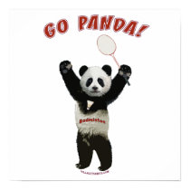 Go Panda Badminton posters