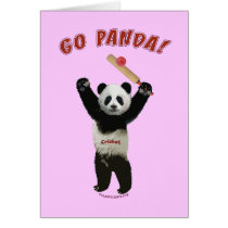 Go Panda Bear Cricket Cards