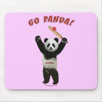 Go Panda Bear Cricket Mousepads