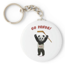Go Panda Hockey Bear Keychains