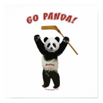 Go Panda Hockey Bear Poster